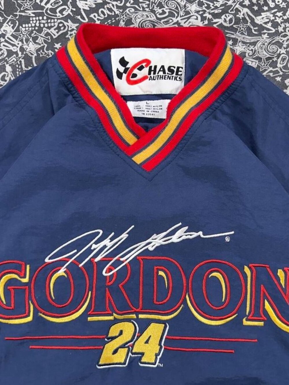 🏁Vintage Jeff Gordon #24 NASCAR Chase Authentics Pullover Jacket L